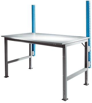 Manuflex ZB3782.5012 Monteringspelare för UNIVERSAL + PROFI standard monteringsbord, brukhöjd 600 mm