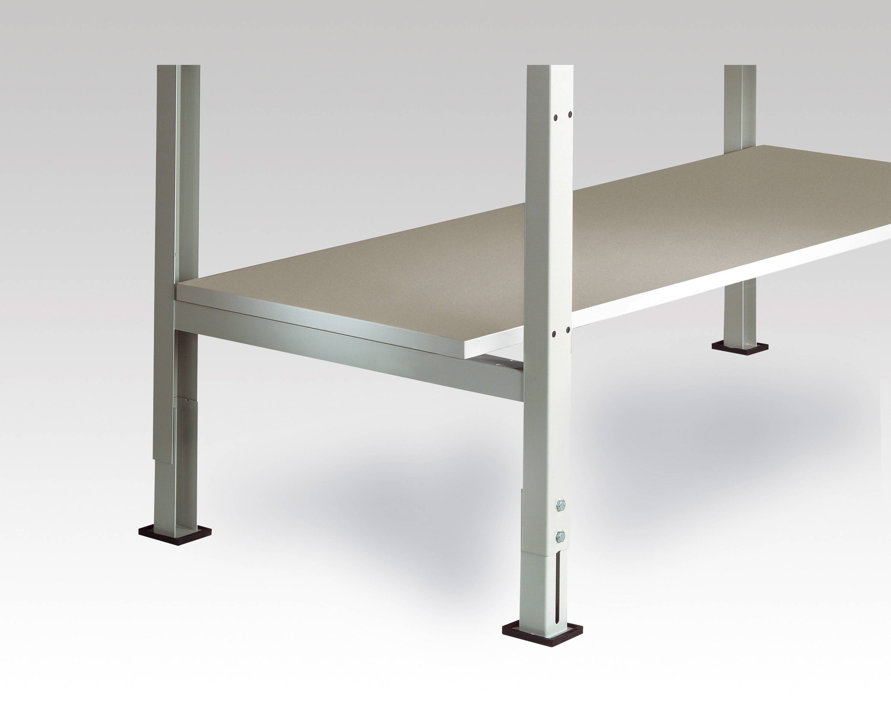 Manuflex LZ3677 ESD Mellangolv för UNIVERSAL ESD-arbetsbord BxT 1500 x 800-1000 mm, BxDxH = 1500 x 500 x 25 mm