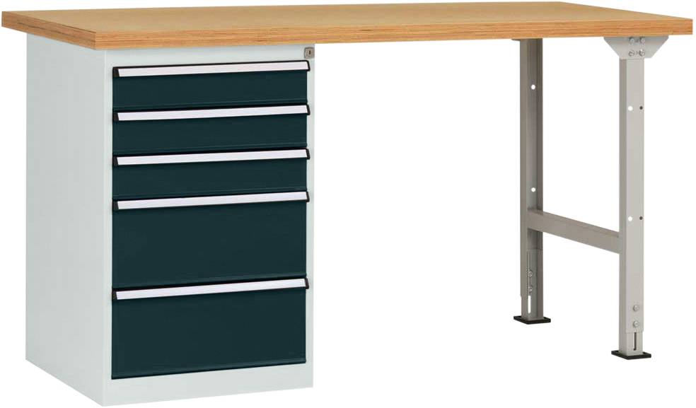 Manuflex WC5114.7016 Arbetsbänksystem Antracit