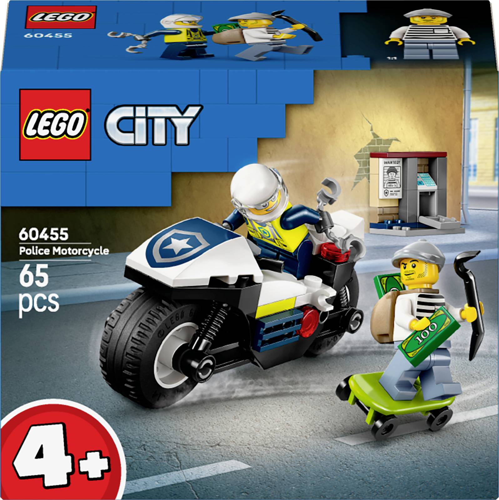 LEGO® CITY 60455 Polisjakt med polismotorcykeln