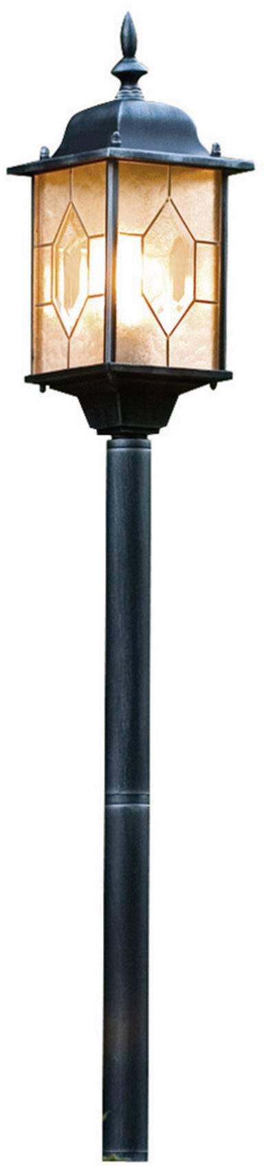 Konstsmide 7245-759 Milano Utomhusmarkbelysning Lågenergilampa E27 75 W Svart, Silver