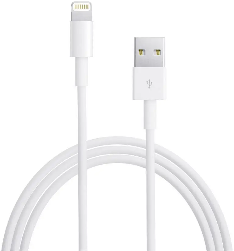 Apple USB-kabel B-ware (skadad/felande förpackning) USB 2.0 USB-A kontakt, Apple Lightning kontakt 1.00 m Vit MD818ZM/A-