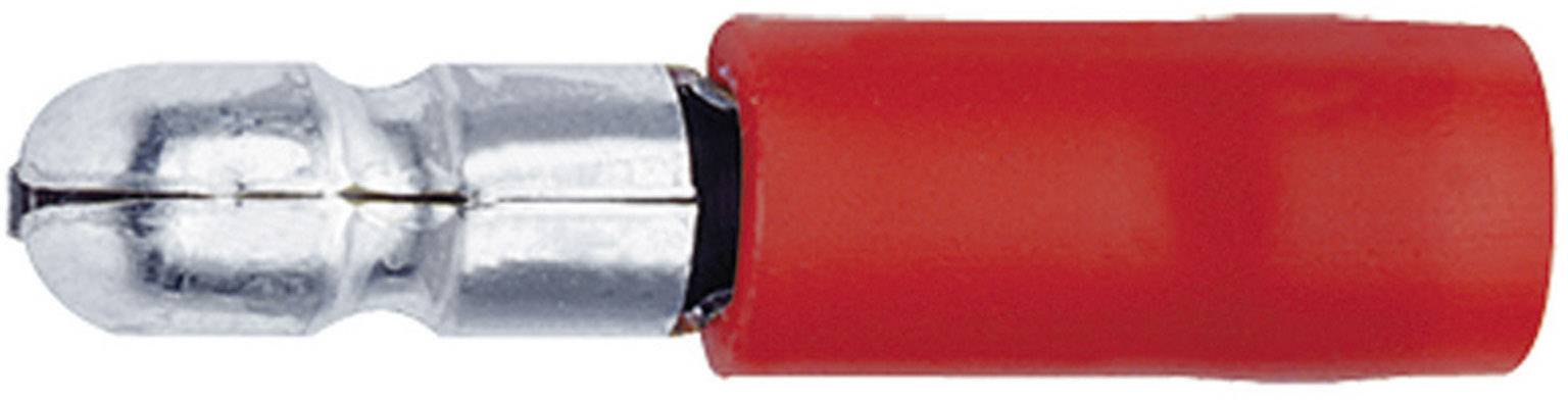 Klauke 1020 Rundkontakt 0.50 mm² 1 mm² Stift-Ø: 4 mm Delisolerad Röd 1 st
