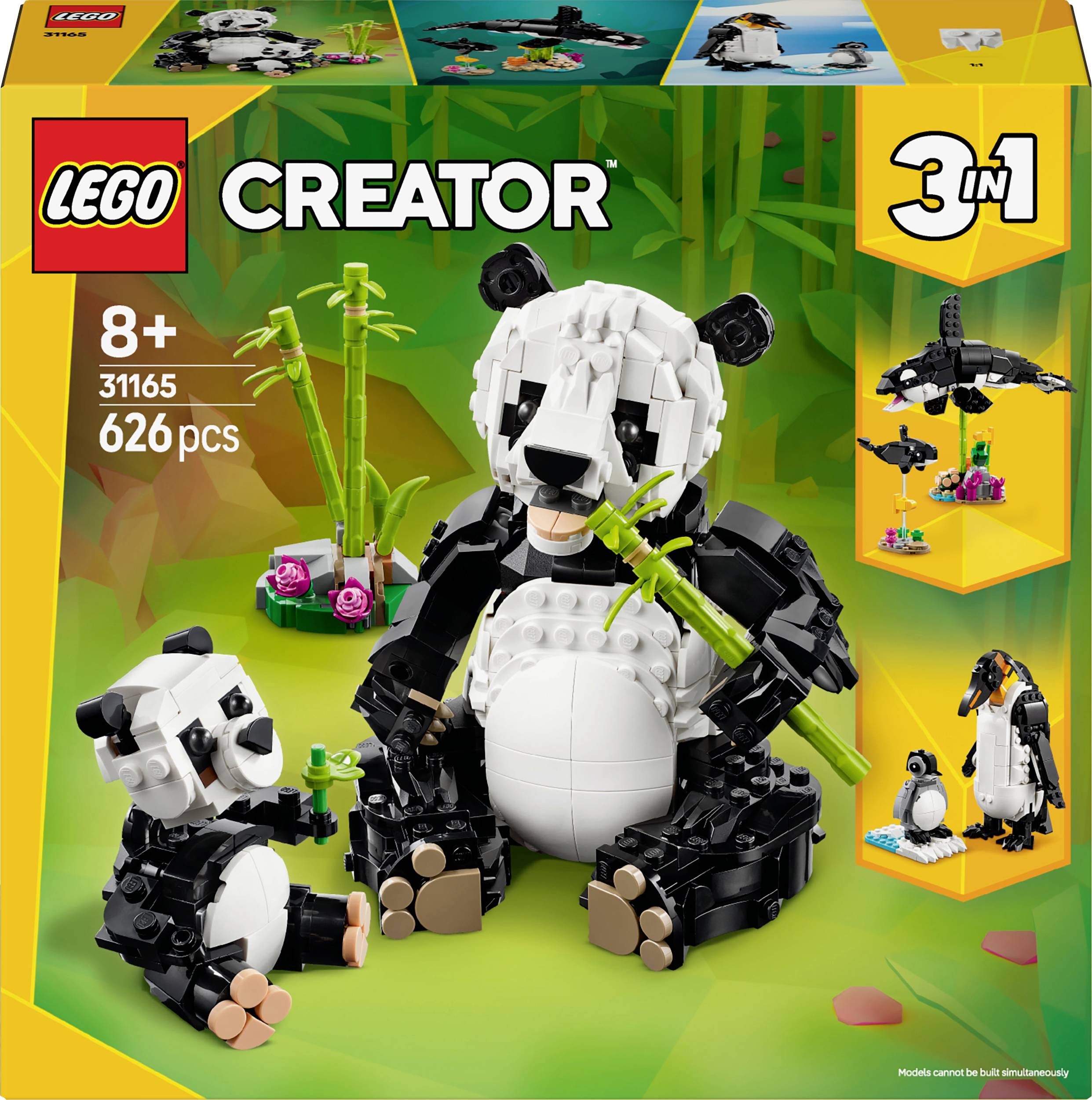 LEGO® CREATOR 31165 Vilda djur: Pandafamilj