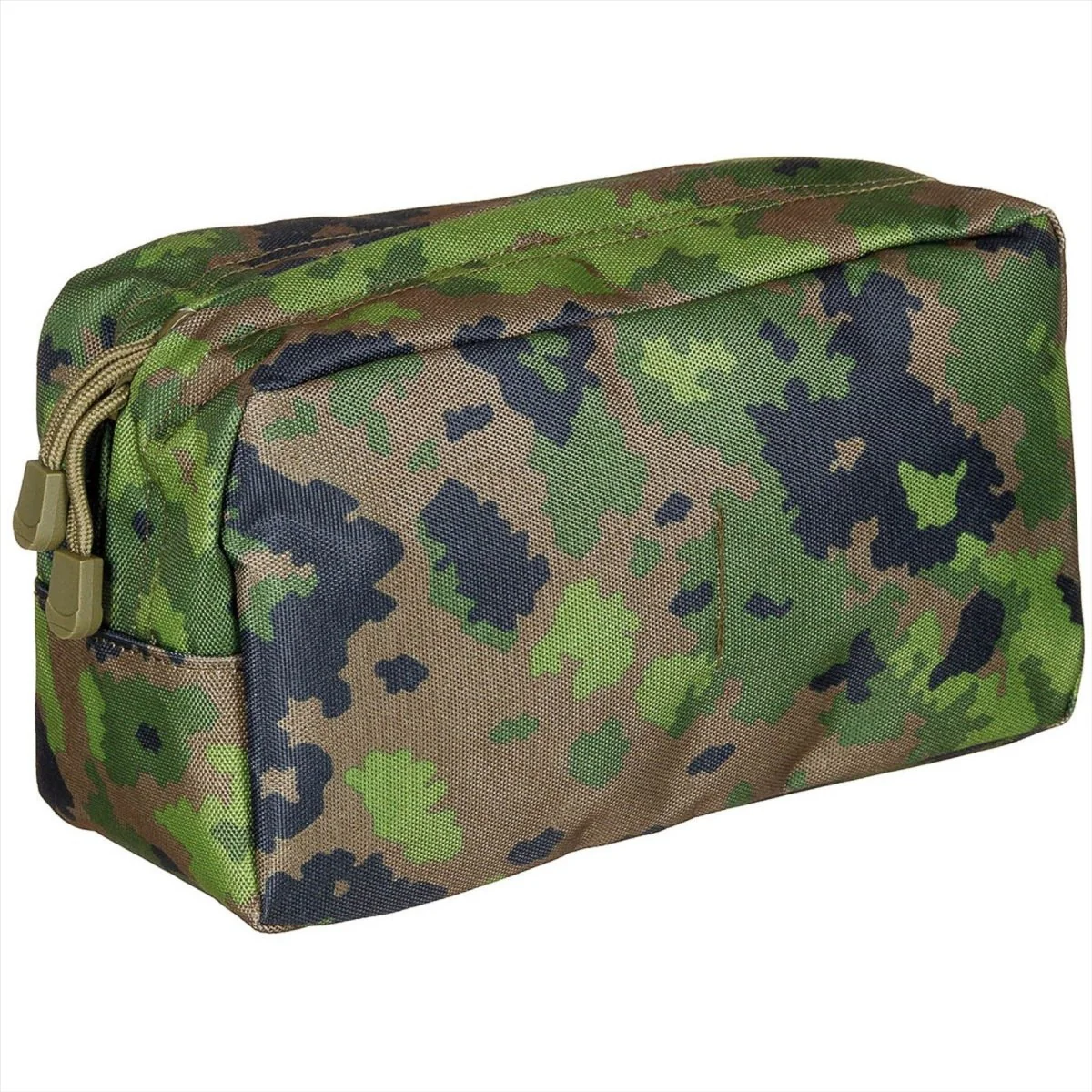 MFH Utility Pouch Large 2-vägs Zip MOLLE Fästremmar M05 Camouflage