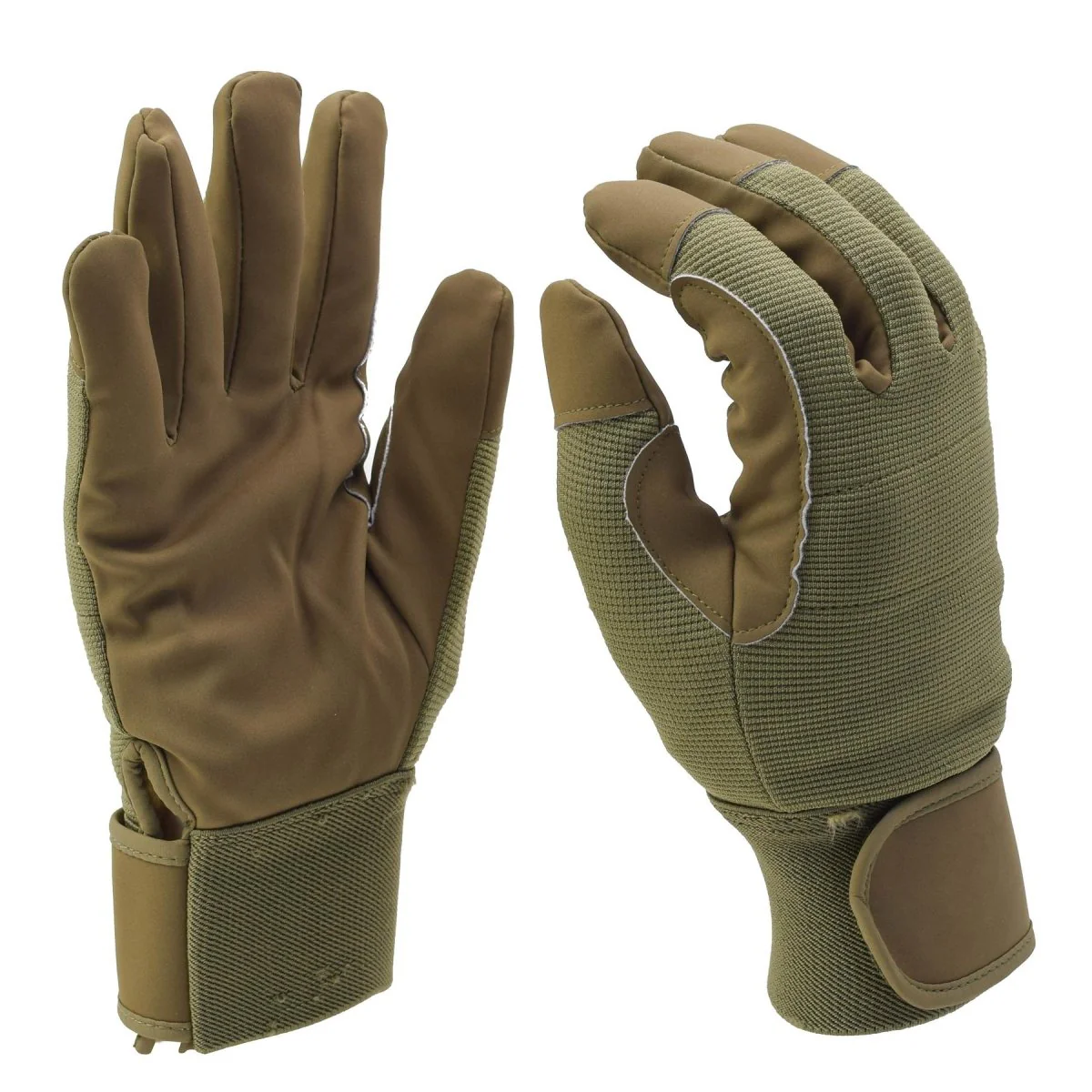 Original danska militära taktiska handskar vinter polycotton isolerade sandbrun
