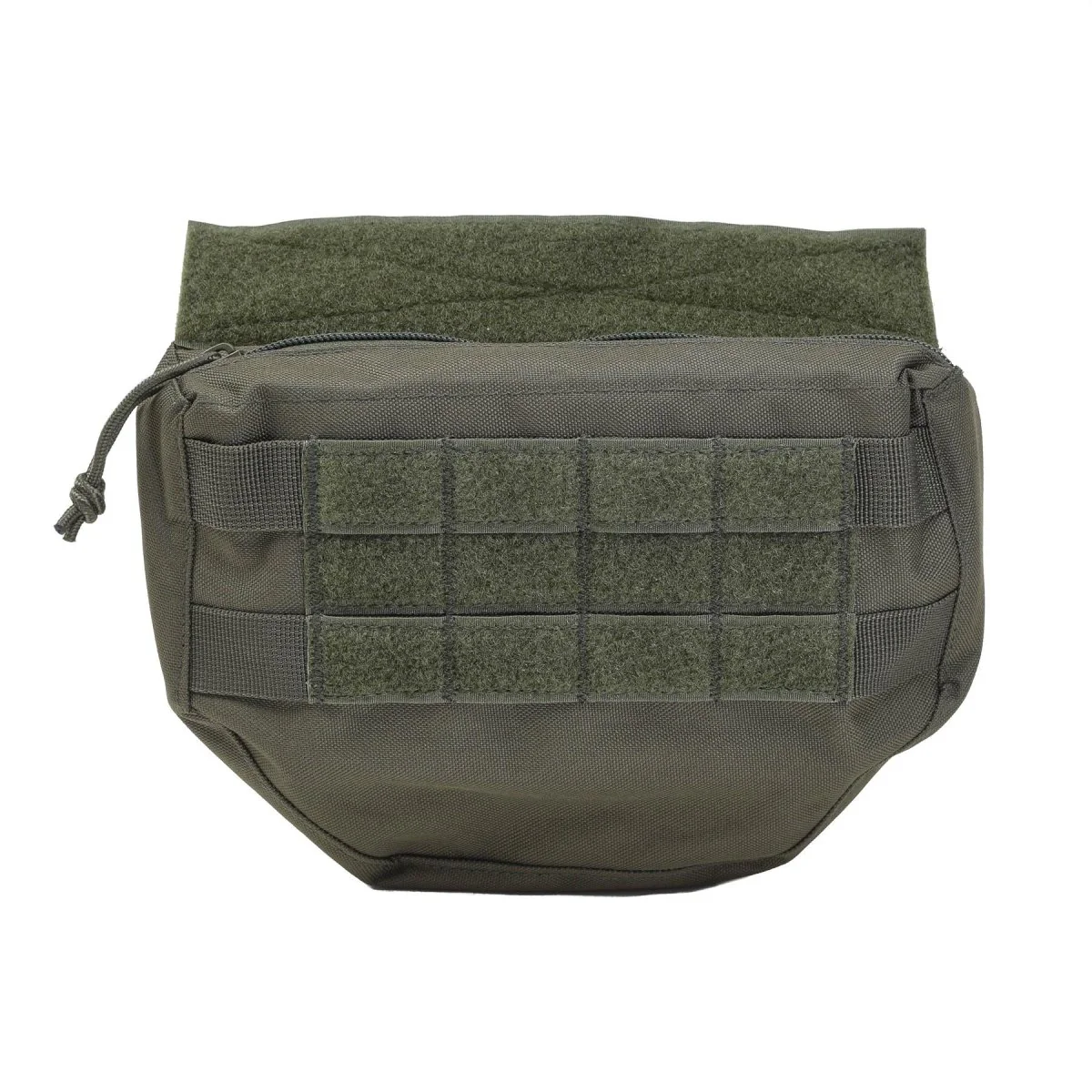 Mil-Tec Dropdown Pouch Molle Type Liten Tactical Utility Bag Front Panel Olive