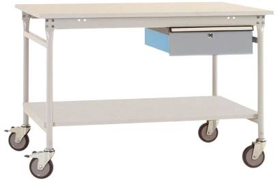 Manuflex BB5331.9006 Arbetsbordmöbel Aluminiumsilver