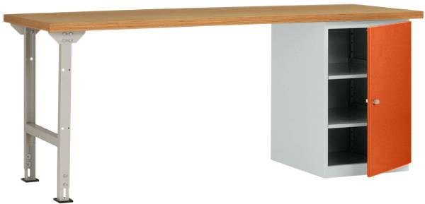 Manuflex WC5122.2001 Arbetsbänksystem Rödorange (RAL 2001)