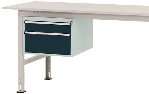 Manuflex AS0003.7016 Underinbyggnad i hölje PACKPOOL, användbar höjd 300 mm med 2 lådor. För bordsdjup 800 mm