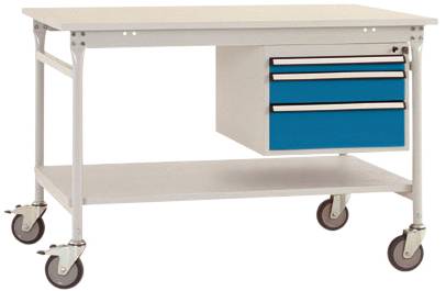 Manuflex BB5361.0002 Arbetsbordmöbel Grå-vit (RAL 7035)