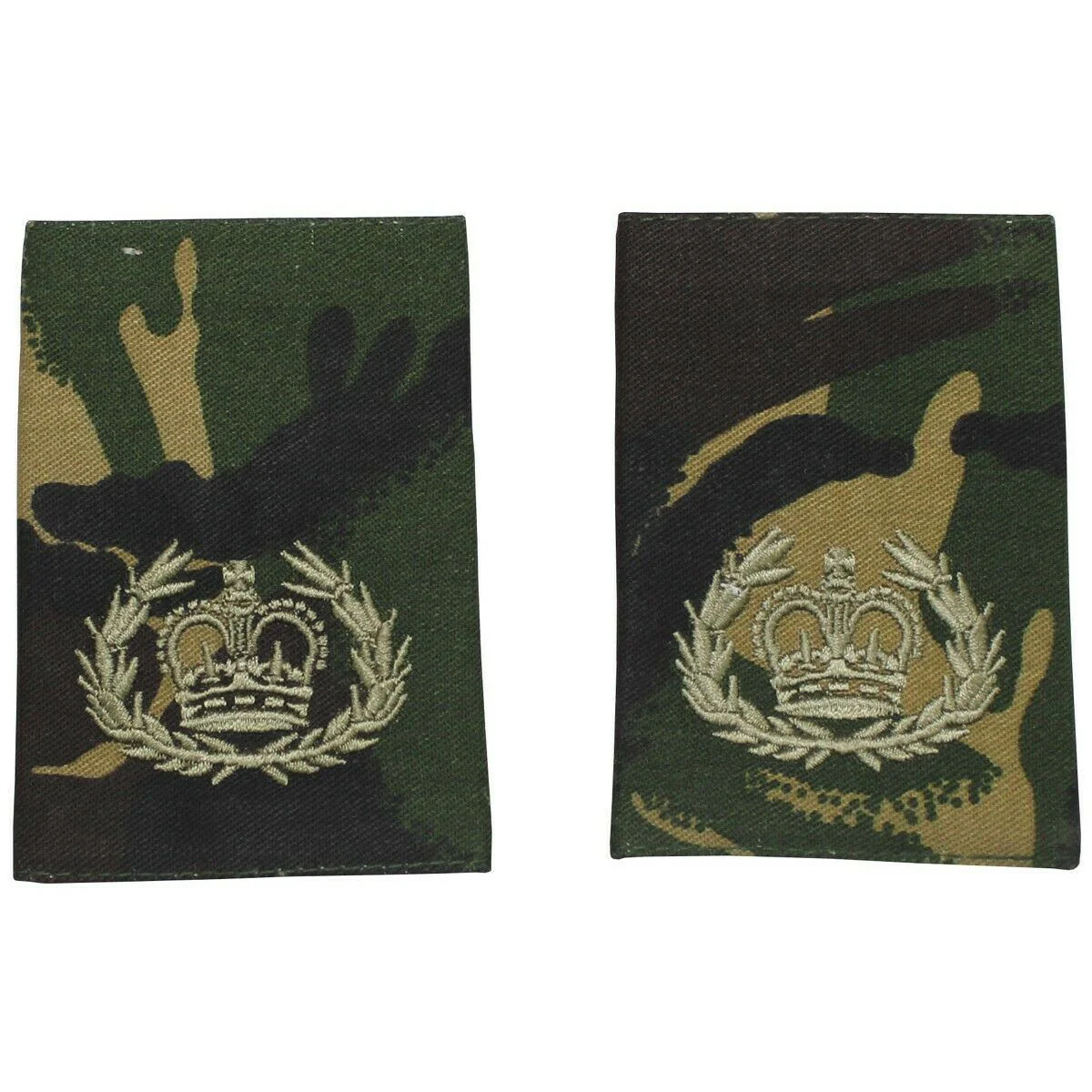 Äkta British Army Shoulder Loops Tyg Regimental Quartermaster Sergeant DMP