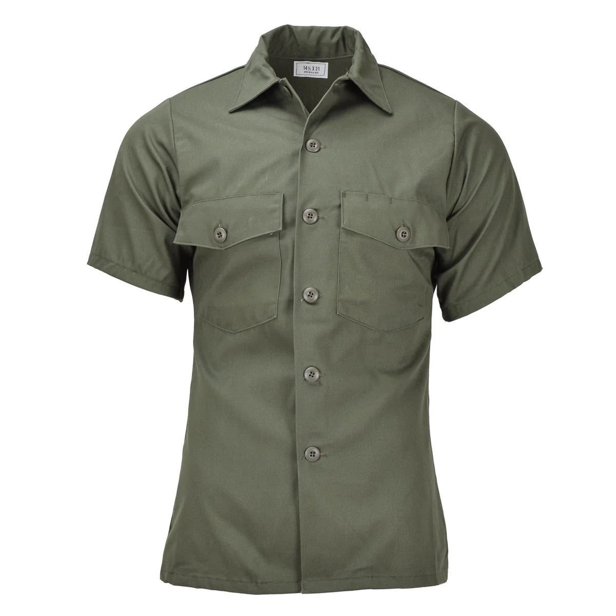 Original U.S. Military Field Tactical Olive Shirts Short Sleeve Army trötthet Ny