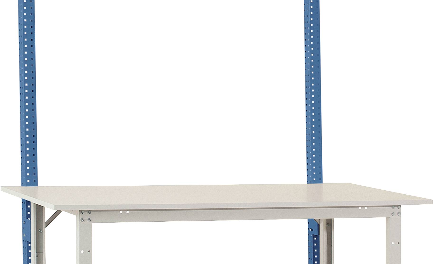 Manuflex AS1661.5007 Byggpelaren i briljansblå RAL 5007 för alla PACKPOOL standard-packbord, användarhöjd 600 mm