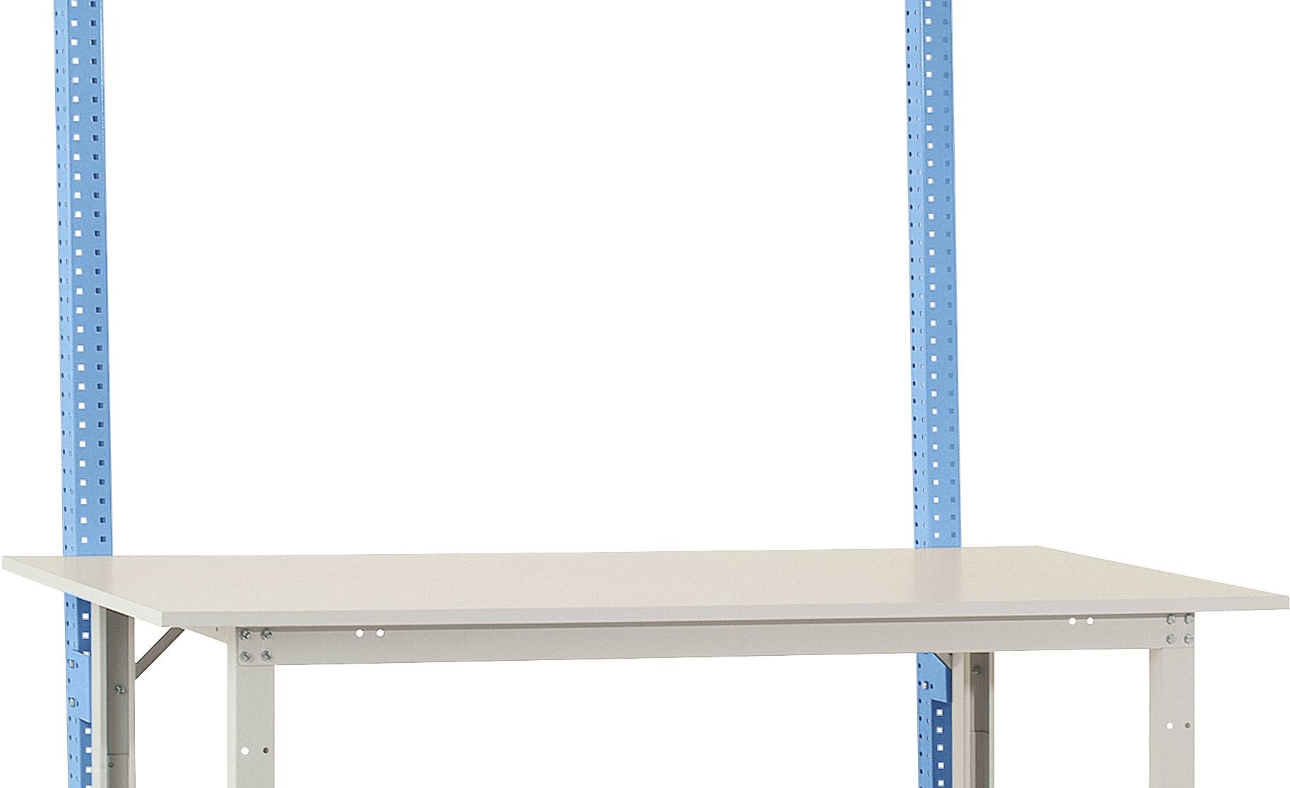 Manuflex AS1661.5012 Byggpelare i ljusblått RAL 5012 för alla PACKPOOL standard packbord, användbar höjd 600 mm