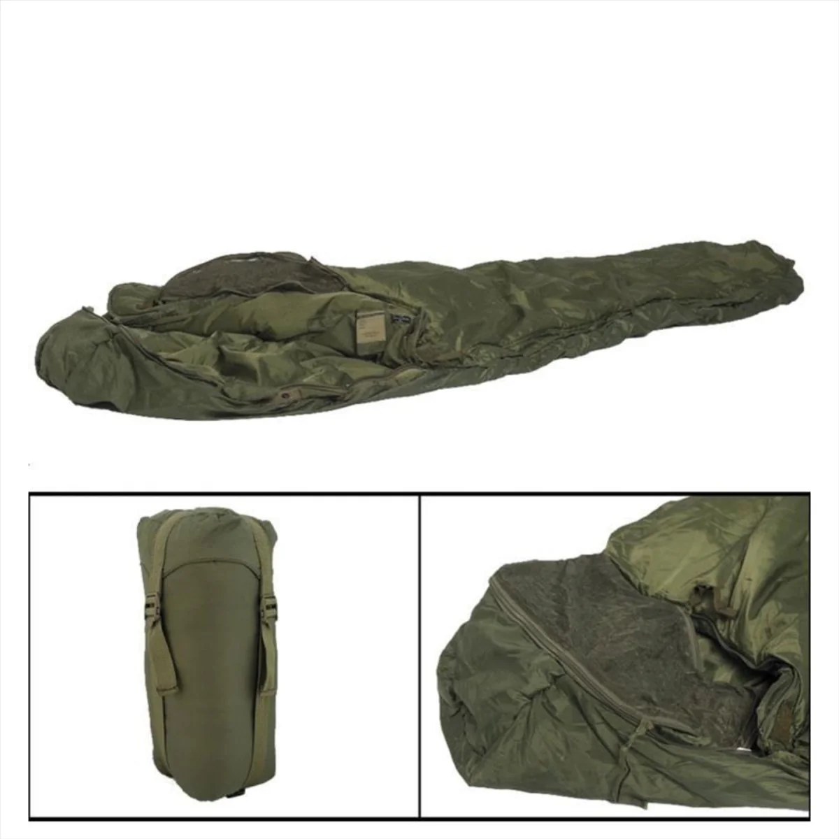 Mil-tec Tactical 3 sovsäck teflonbelagd termolitisolering oliv