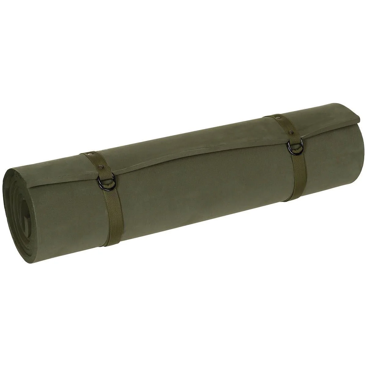 MFH US Liggunderlag Lättvikts EVA Foam Roll Mat Justerbara remmar Olive