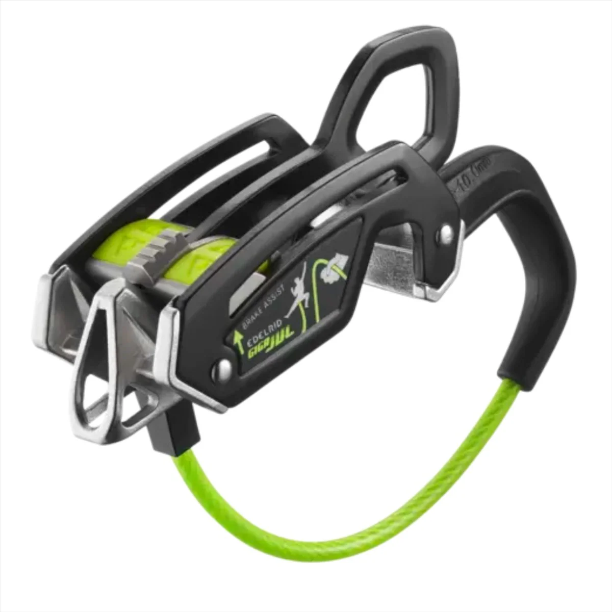 Edelrid GIGA JUL Säkerhetsanordning 2 i 1 läge 8,5-10,5 mm repkompatibilitet