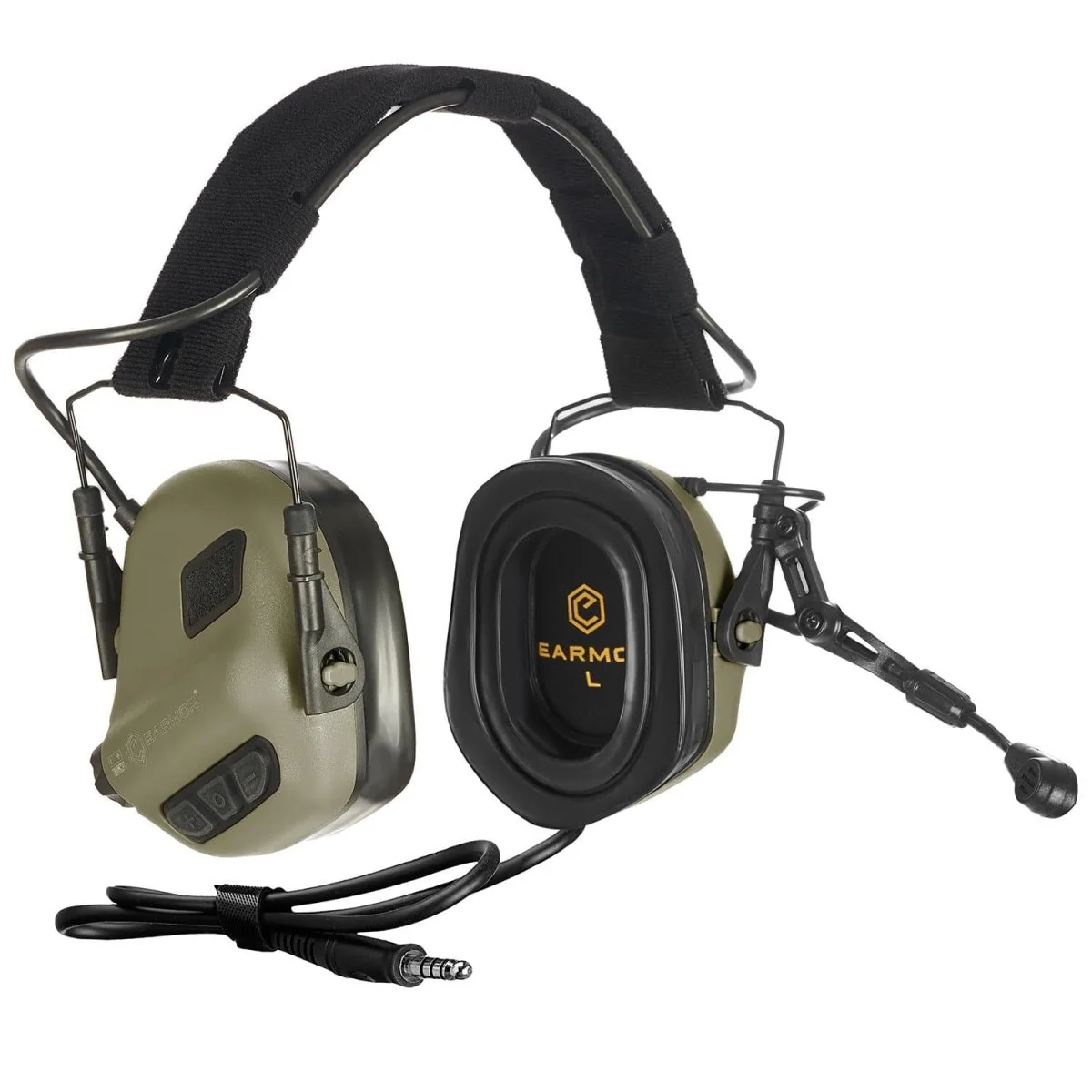 EARMOR M32 Plus Elektroniska hörselskydd Hörlurar Tactical Olive