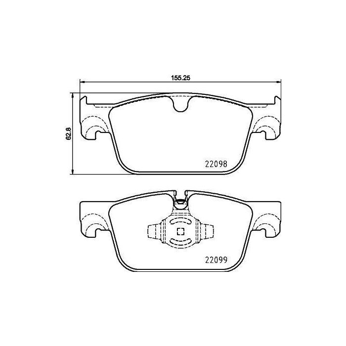 Bromsbelägg Brembo 02-P86028