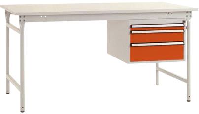 Manuflex BB5261.2001 Arbetsbordmöbel Rödorange (RAL 2001)
