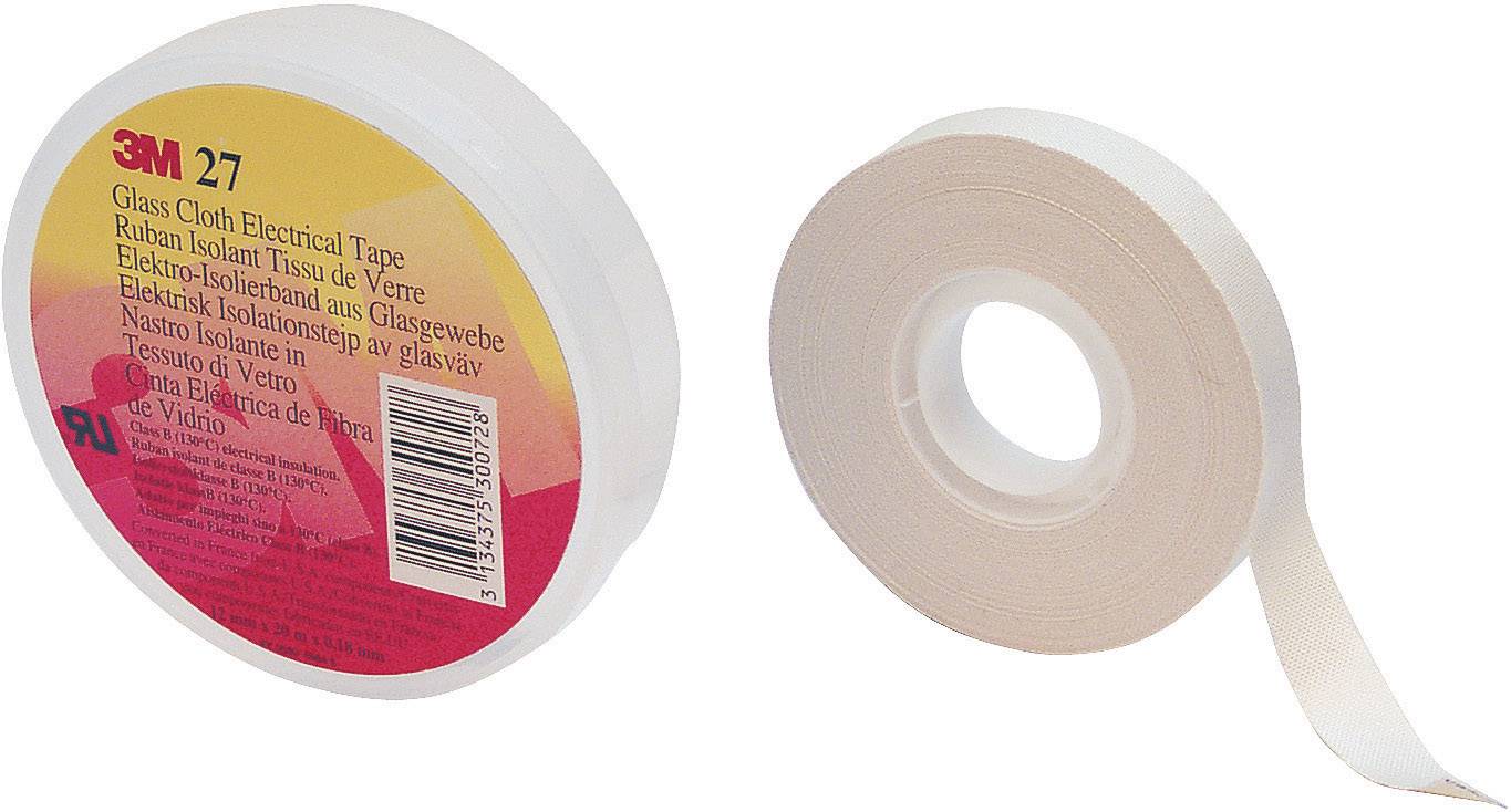 3M SCOTCH27U-12X20 Tygtejp Scotch® 27 Vit (L x B) 20 m x 12 mm 1 st