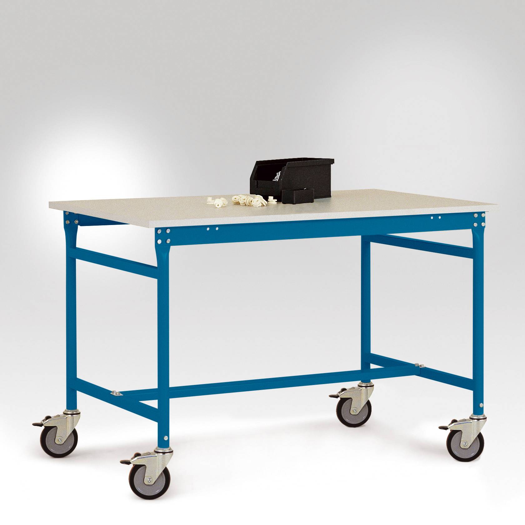 Manuflex LB4008.5007 ESD Arbetsbordmöbel Briljantblå (RAL 5007)