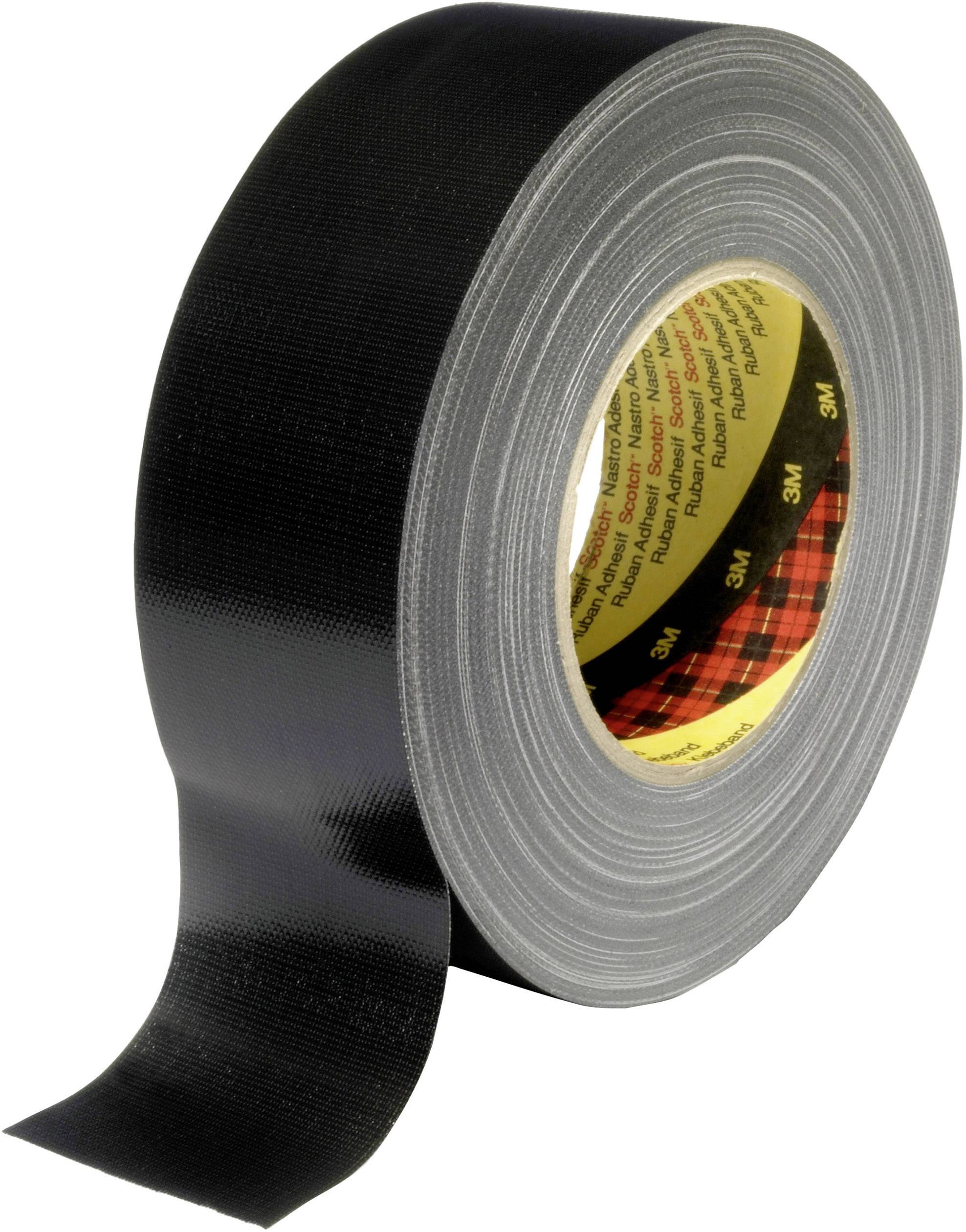 3M 389S50 Tygtejp 389 Svart (L x B) 50 m x 50 mm 1 st