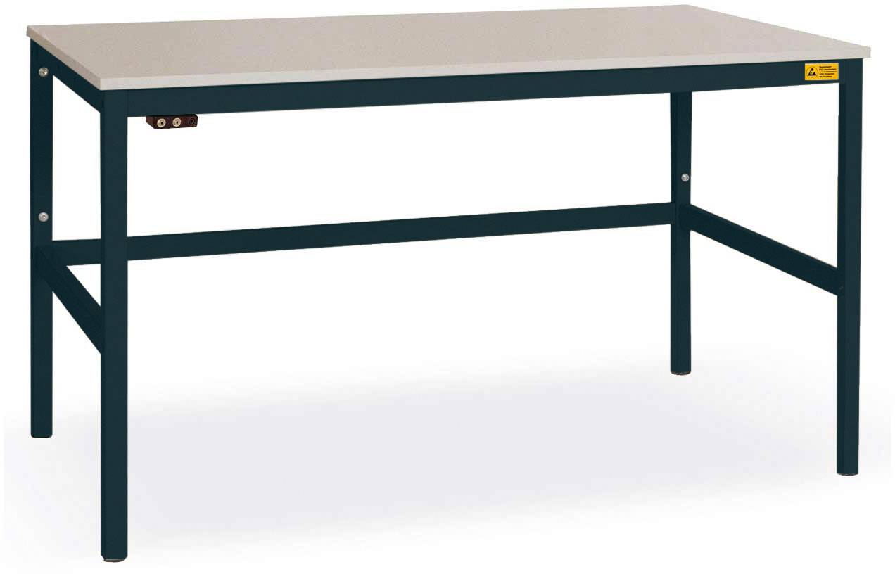 Manuflex LC1908.7016 ESD Arbetsbordmöbel Antracit