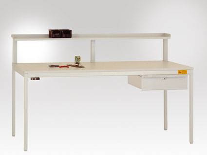 Manuflex LD4123.7035 Enskilt skjutfack med lås för Unidesk-bord 800mm djup RAL7035 ljusgrå ledande Ljusgrå