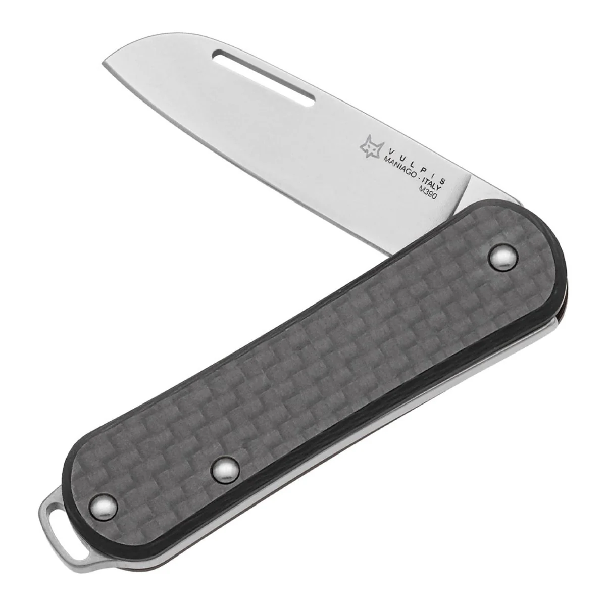 Rävknivar VULPIS FX-VP108 CF Fickkniv M390 stålkolfiberhandtag