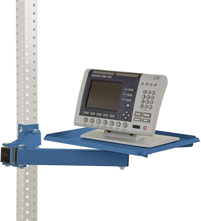 Manuflex ZB3568.5007 Förvaringsskiva, vridbar för UNIVERSAL och PROFI, BxD 370 x 370 mm, med dubbellänkade svängarmar