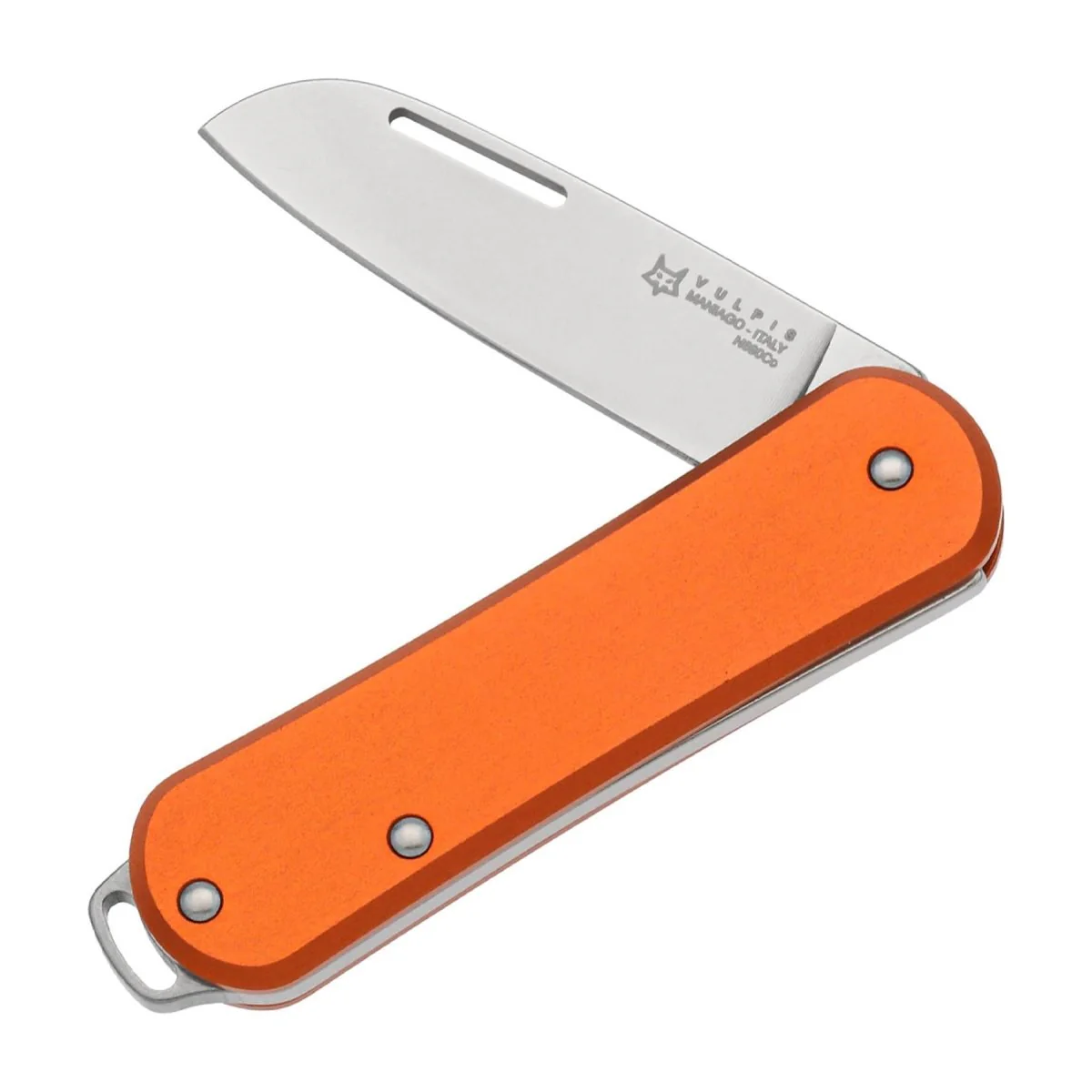 Rävknivar VULPIS FX-VP108 ELLER Fällbar fickkniv Rostfritt stål N690Co Orange