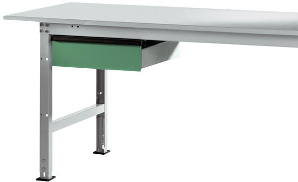 Manuflex AS0006.6011 Separat låda i Resedagrön RAL 6011, med lås, för bordsdjup 800 mm, BxDxH= 425 x 550 x 135 mm