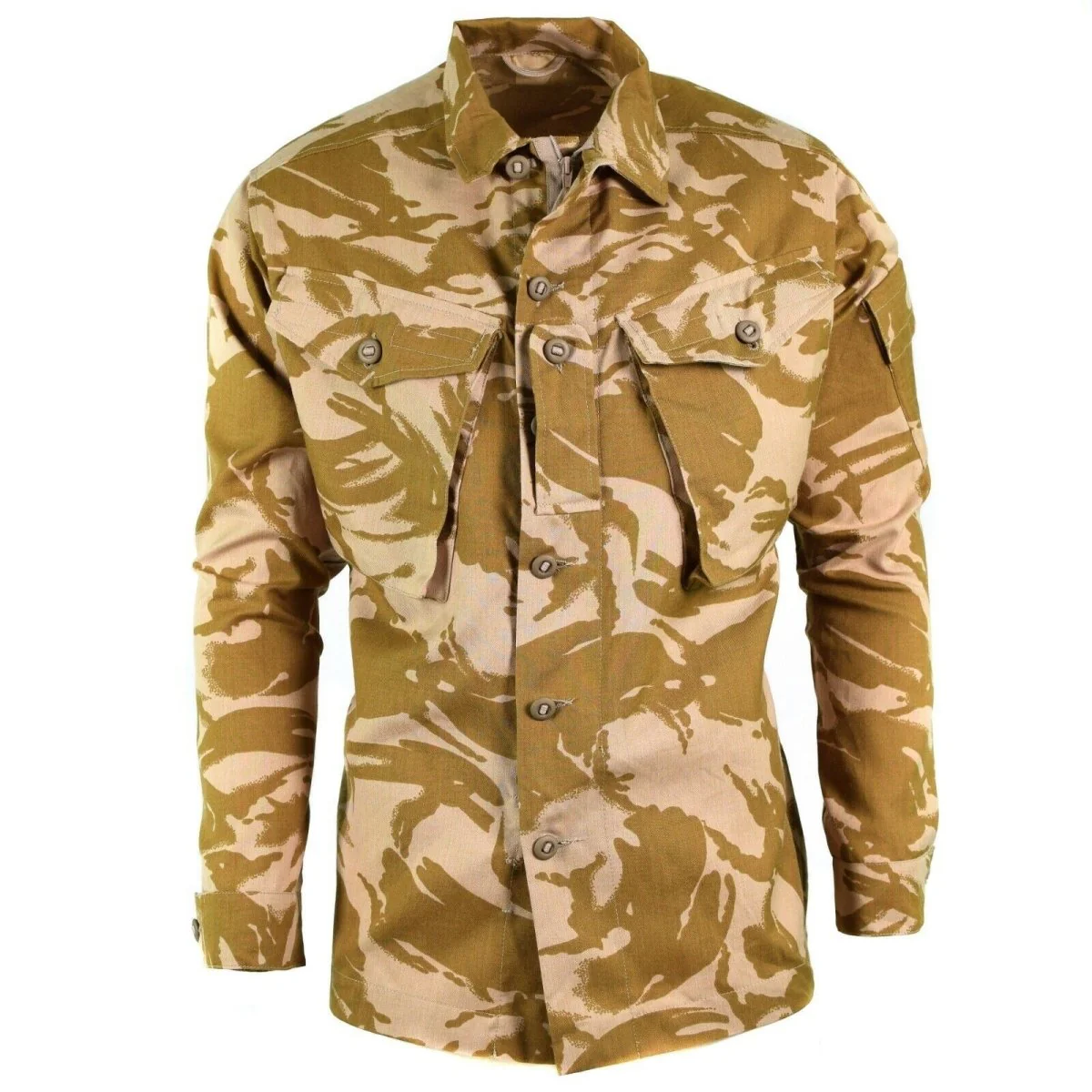 Original British Army Military Combat Desert Camo Jacket Fire Resistant New