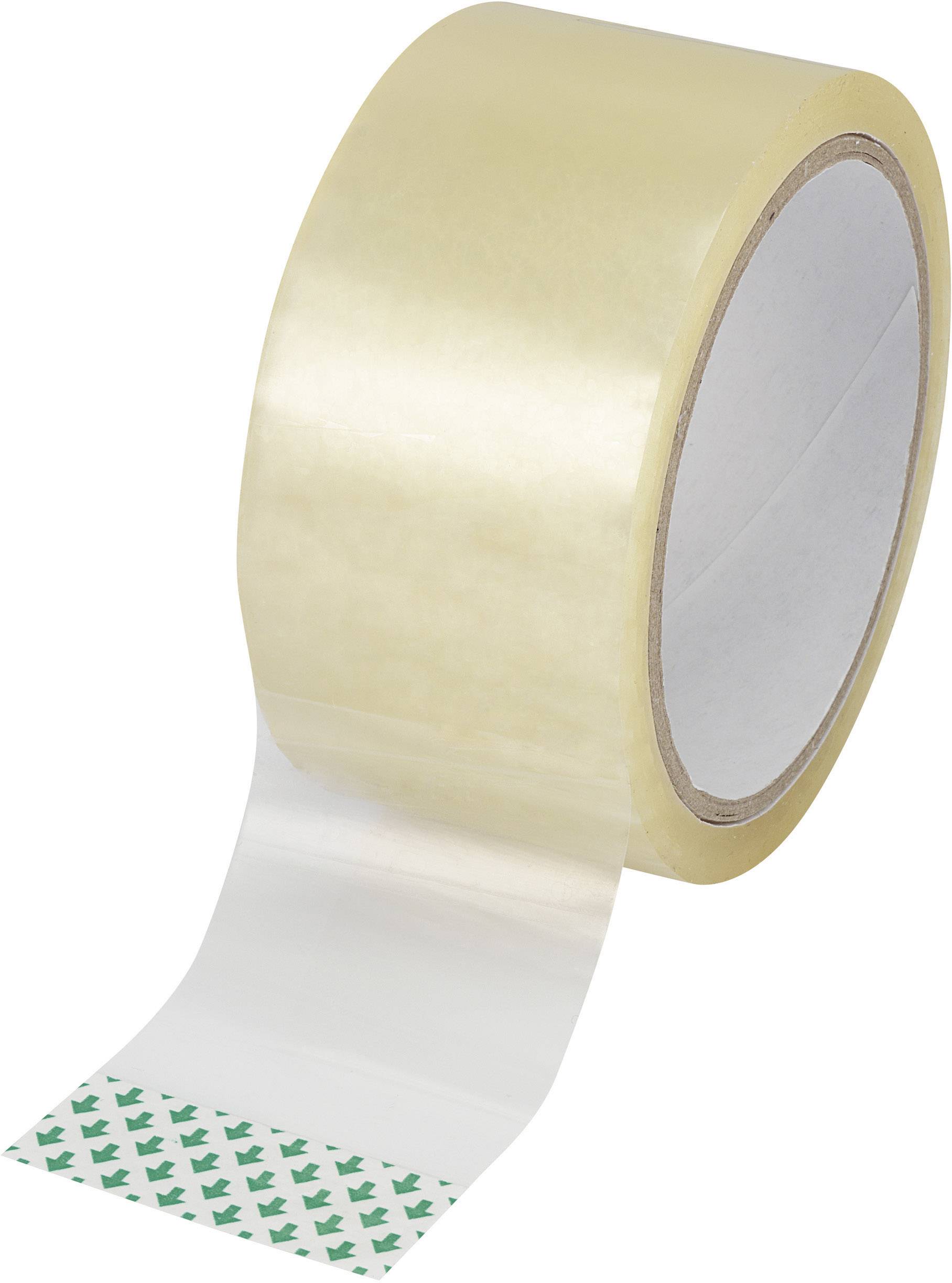 Basetech SH1998C345 SH1998C345 Förpackningsband Transparent (L x B) 50 m x 48 mm 1 st