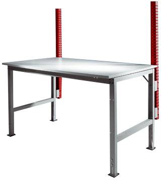 Manuflex ZB3782.3003 Monteringspelare för UNIVERSAL + PROFI standard monteringsbord, brukhöjd 600 mm