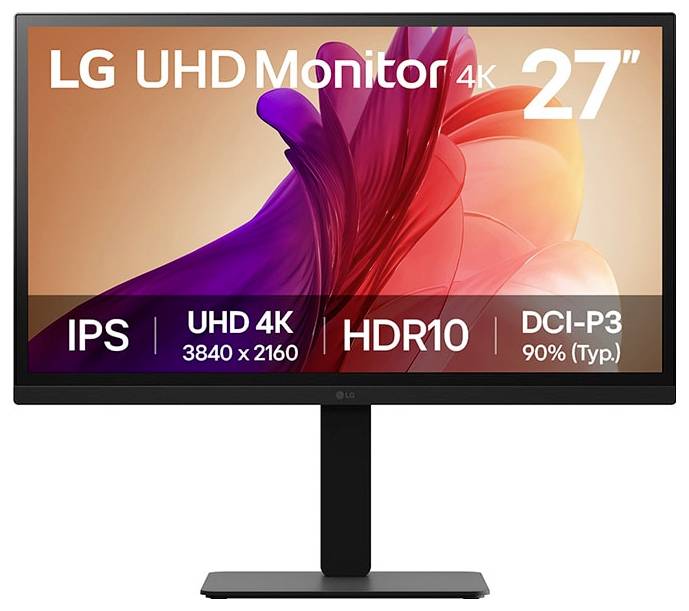 LG Electronics 27BA45U-B Spelskärm EEK F (A – G) 68.6 cm (27 tum) 3840 x 2160 pixel 5 ms DisplayPort