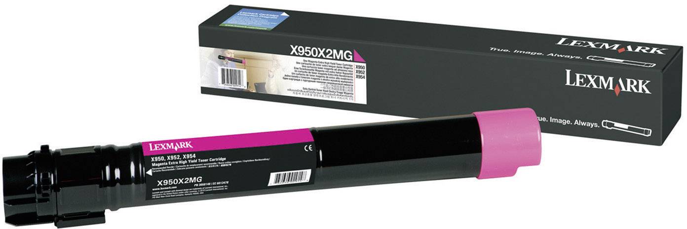 Lexmark Toner X950 X952 X954 Original Magenta 24000 sidor X950X2MG