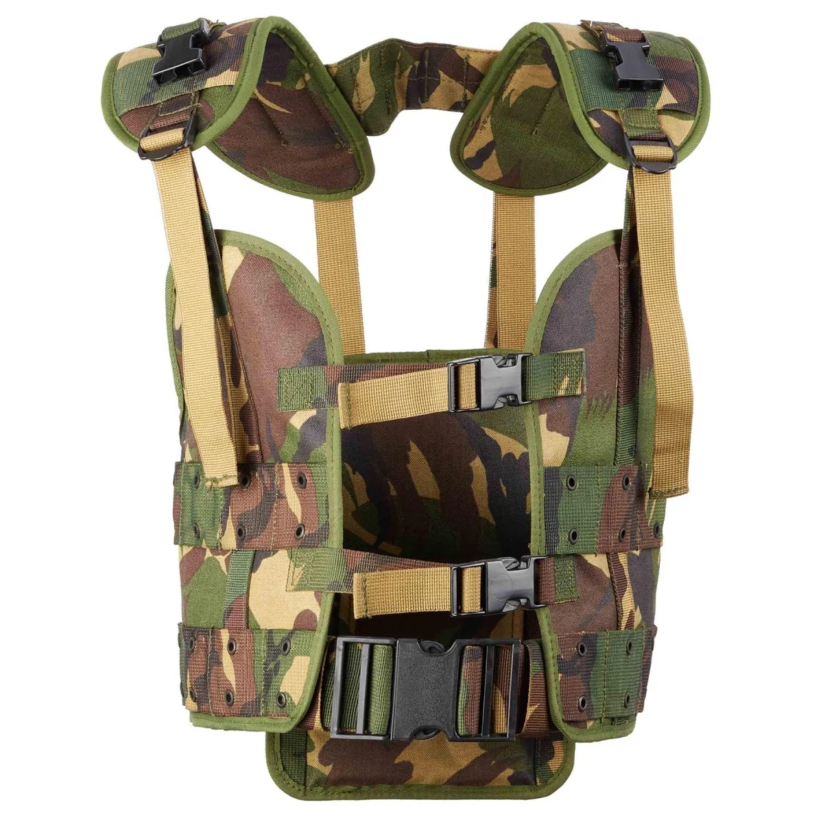 Original Dutch Military Tactical Vest Set Woodland Old Model Alice Clip Pouches