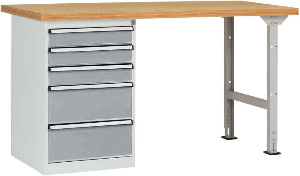 Manuflex WC5114.9006 Arbetsbänksystem Aluminiumsilver
