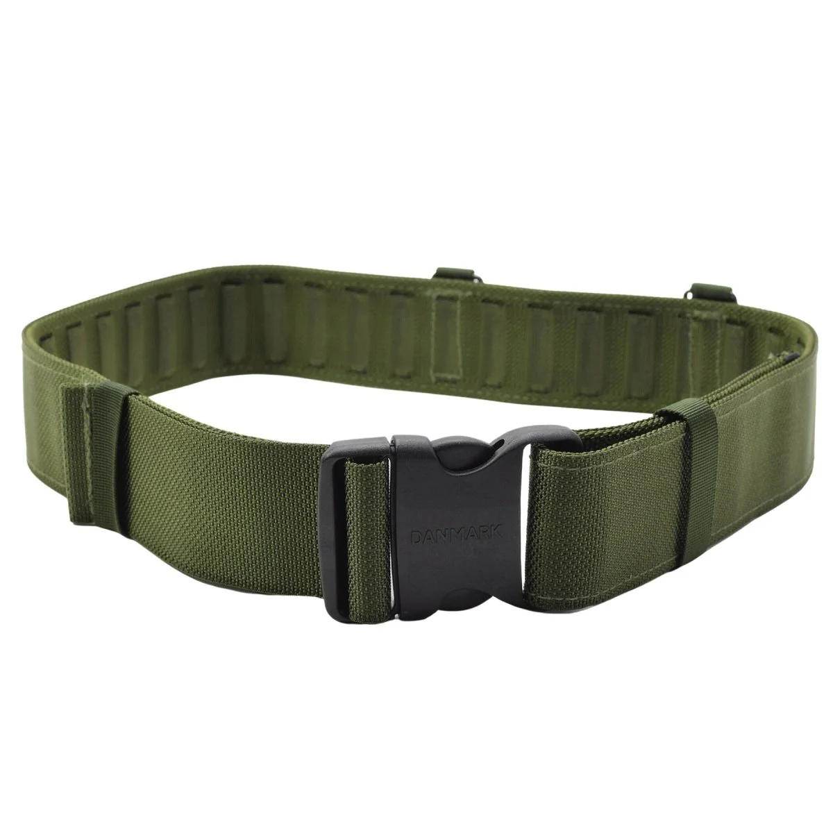 Original Danish Army Tactical Belt Olive justerbar fält Webbing Combat NYTT