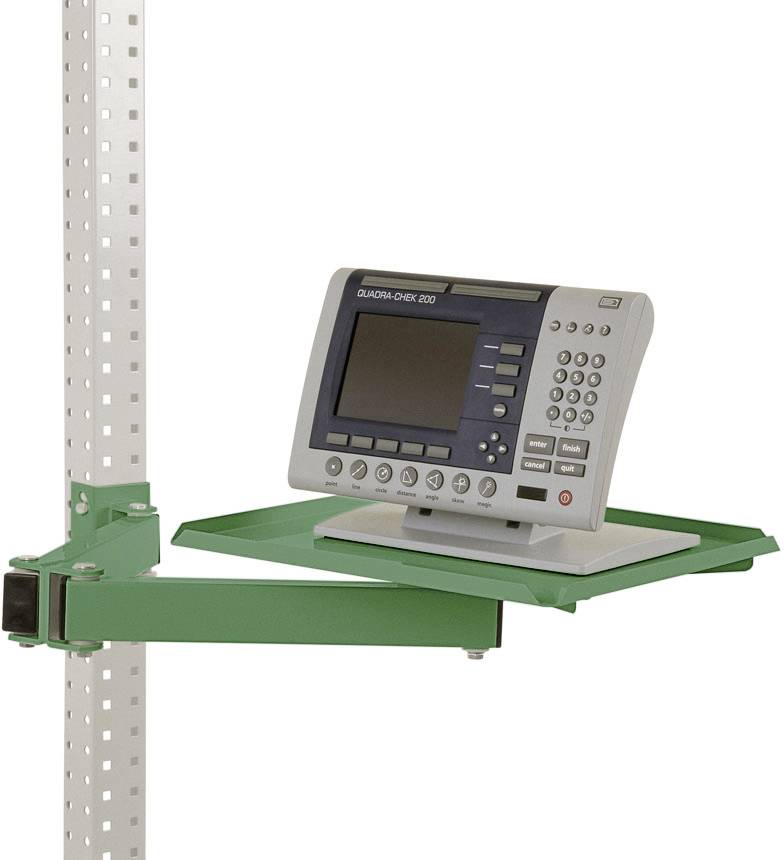 Manuflex ZB3568.6011 Förvaringsskiva, vridbar för UNIVERSAL och PROFI, BxD 370 x 370 mm, med dubbellänkade svängarmar