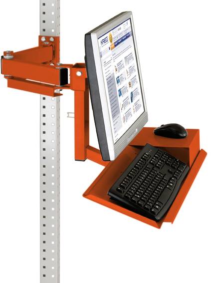 Manuflex ZB3626.2001 Standard bildskärmshållare för UNIVERSAL och PROFFS med tangentbord- och musyta, VESA-adapter 100 m