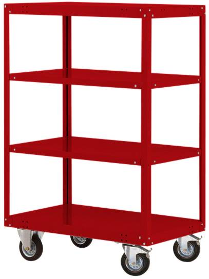 Manuflex TRANSOMOBIL TP4133.3003 Hyllvagn Rubinröd