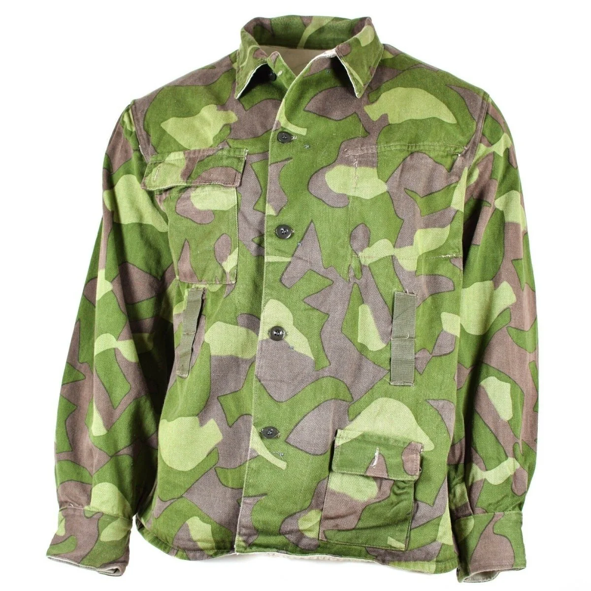Original Finish Army Camo Uniform M-62 Reversible Suit Jacket Stora storlekar