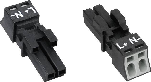WAGO 890-202 Växelströmskontakt WINSTA MINI Hona rak Totalt antal poler: 2 16 A Svart 1 st