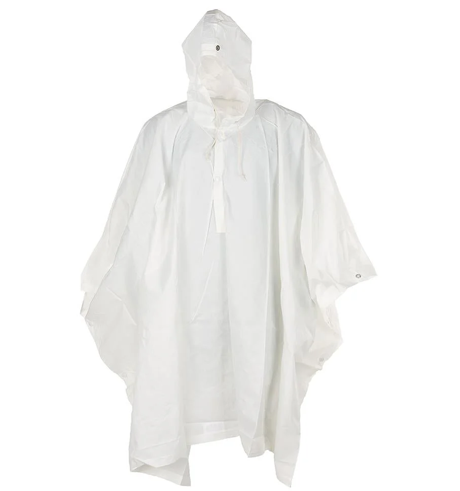 Äkta schweiziska armé vit kamouflage poncho huva cape vinter camo militär ny