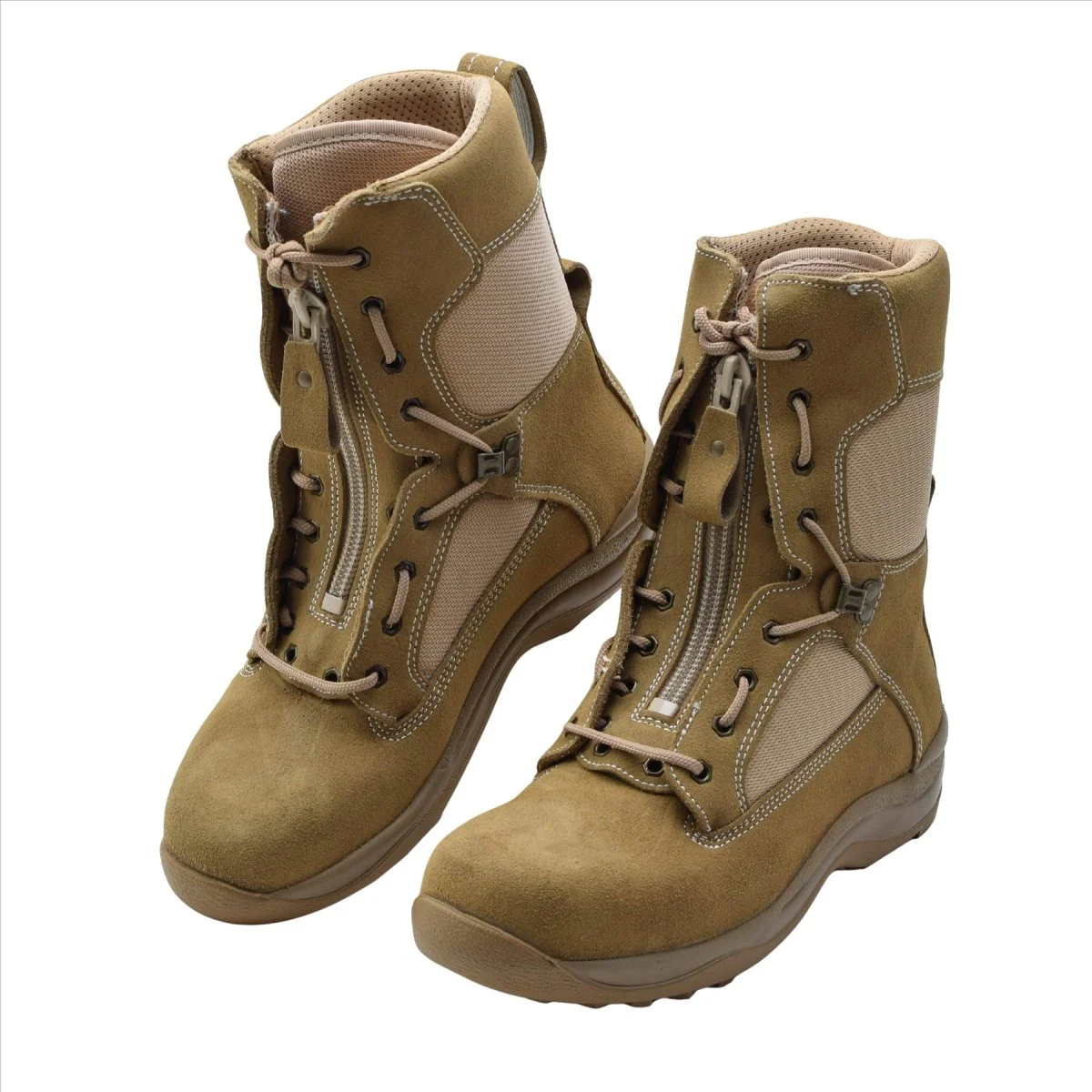 Original holländska militära flygvapnets pilotstövlar i äkta läder Tactical Desert