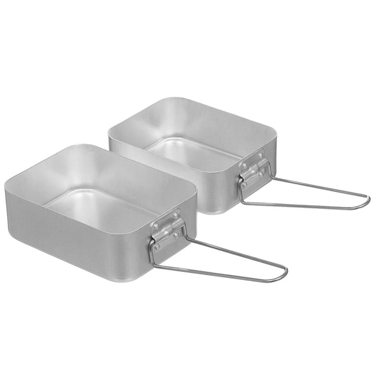 Original brittisk militärköksrörssats i aluminium utomhusmatlagningsset grå